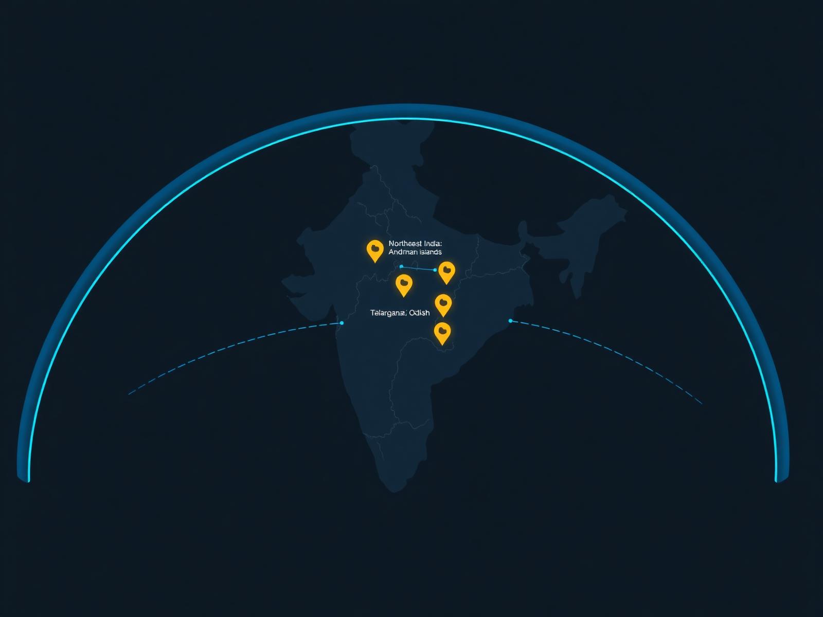 Map of India sourcing hubs